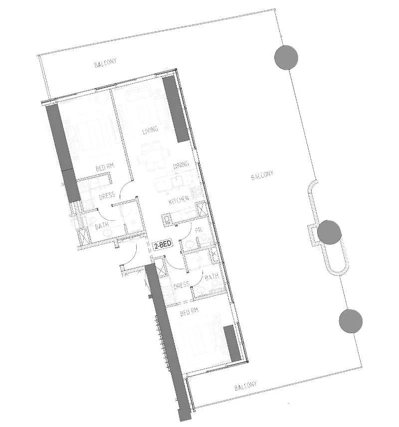 2 bed