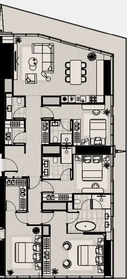 4 bed