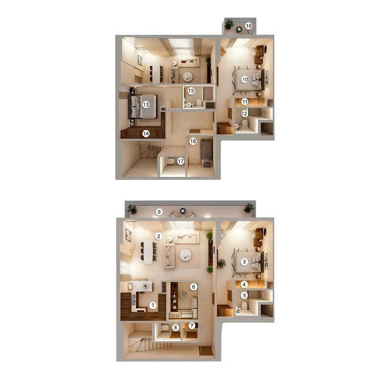 3 bed