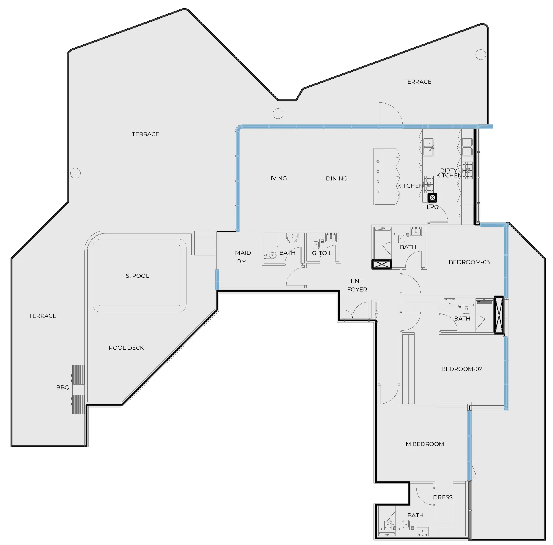 3 bed