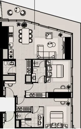2 bed