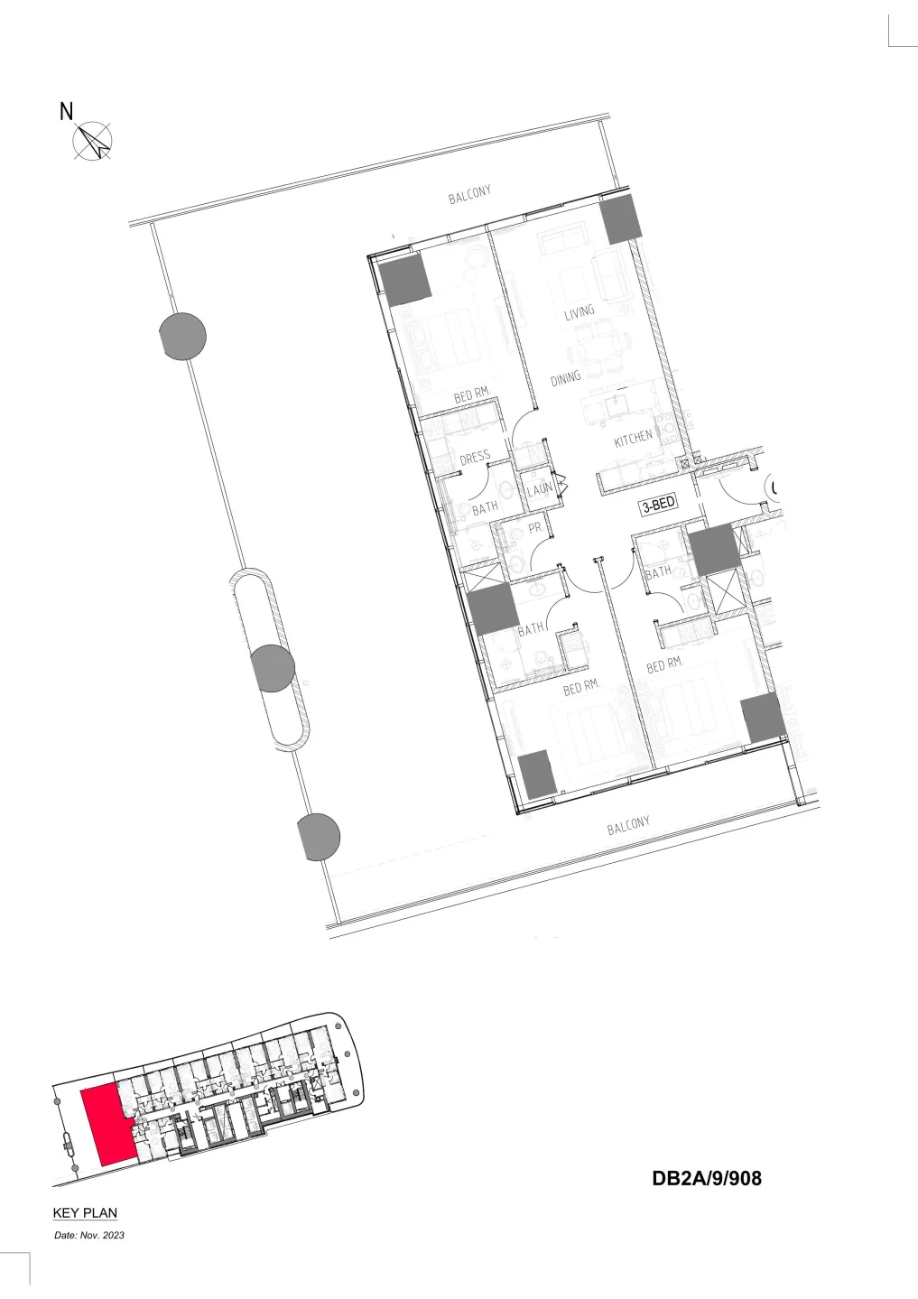 3 bed