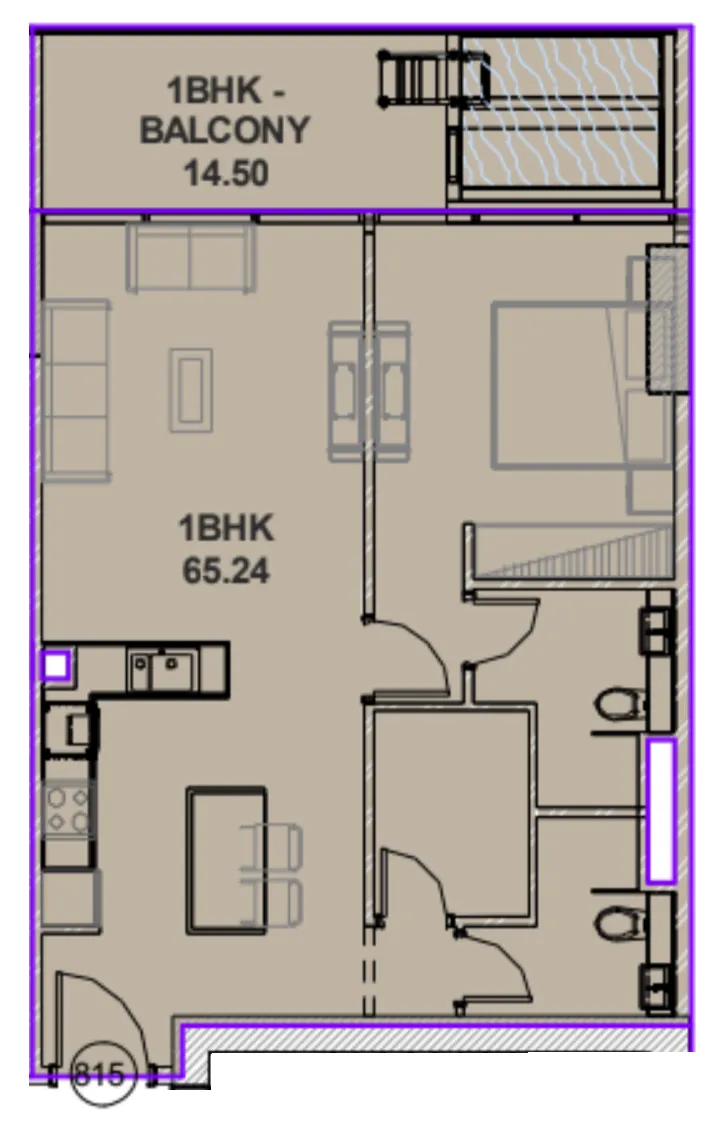 1 bed