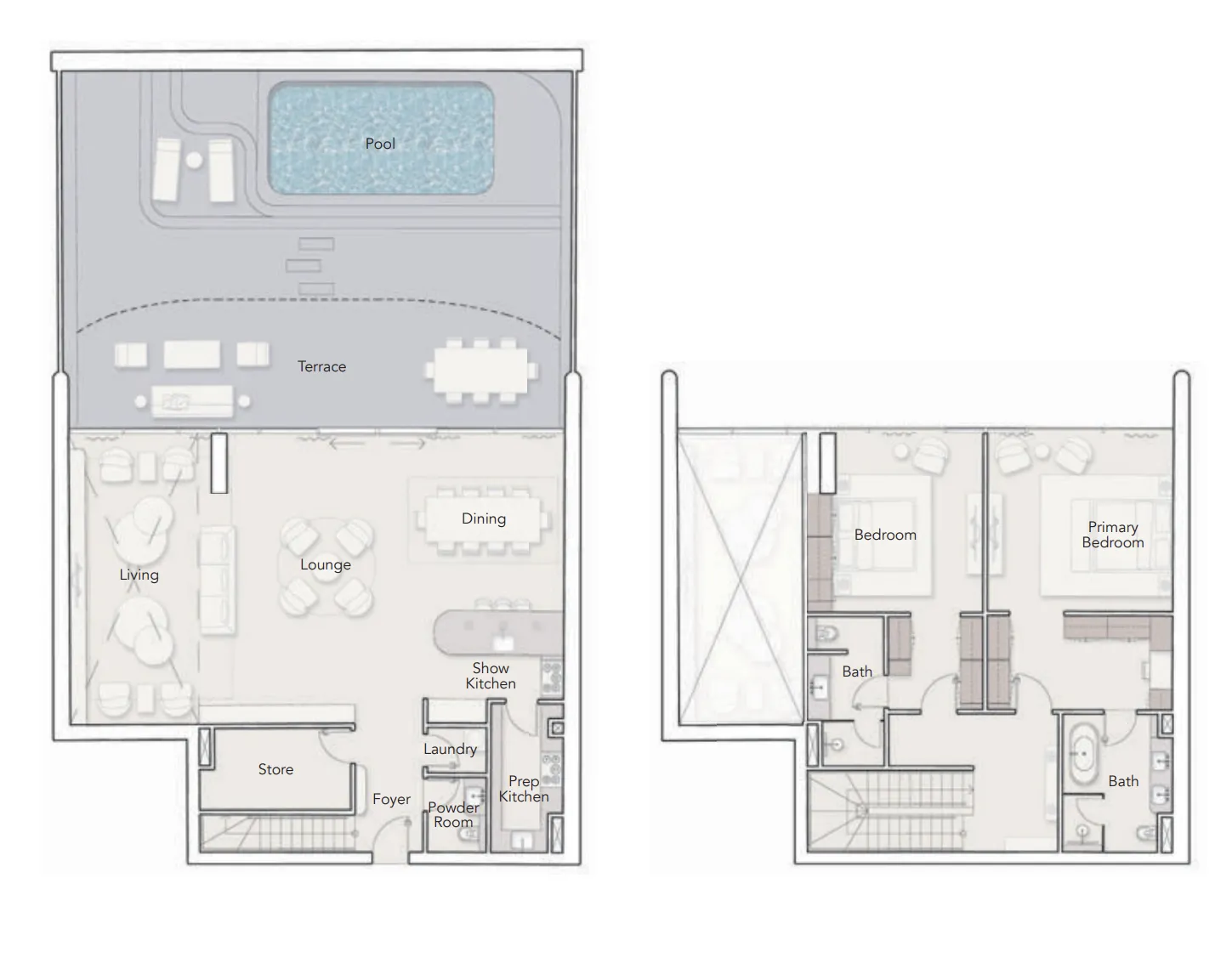 2 bed