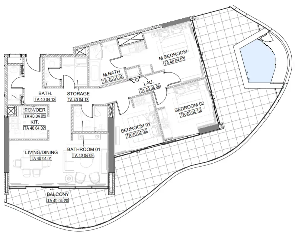 3 bed
