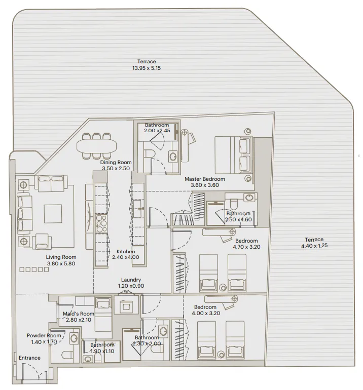 3 bed