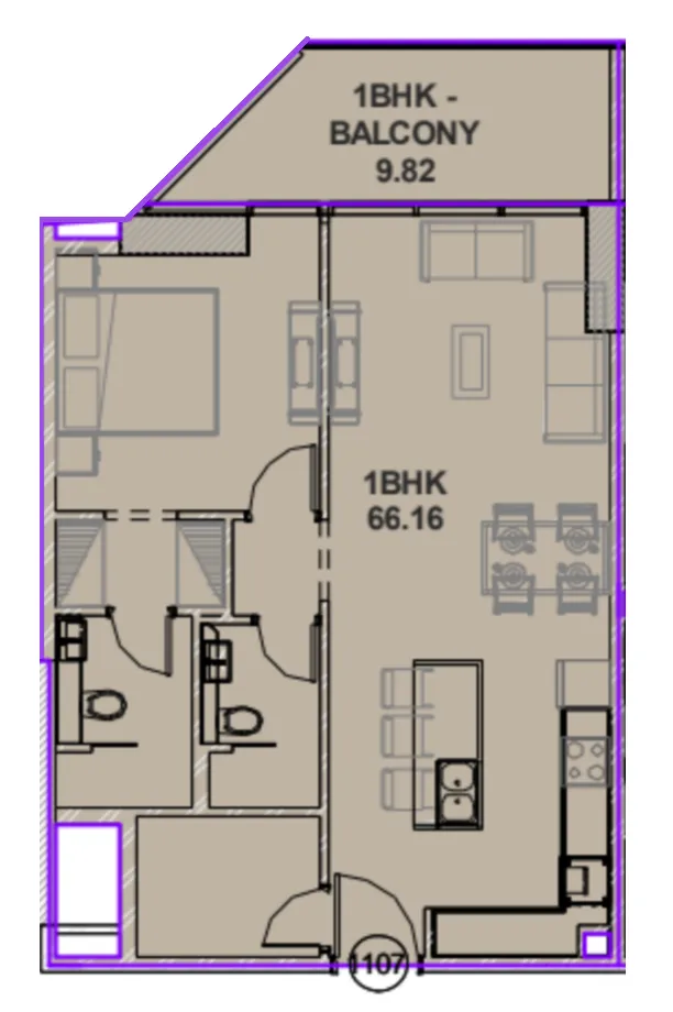 1 bed