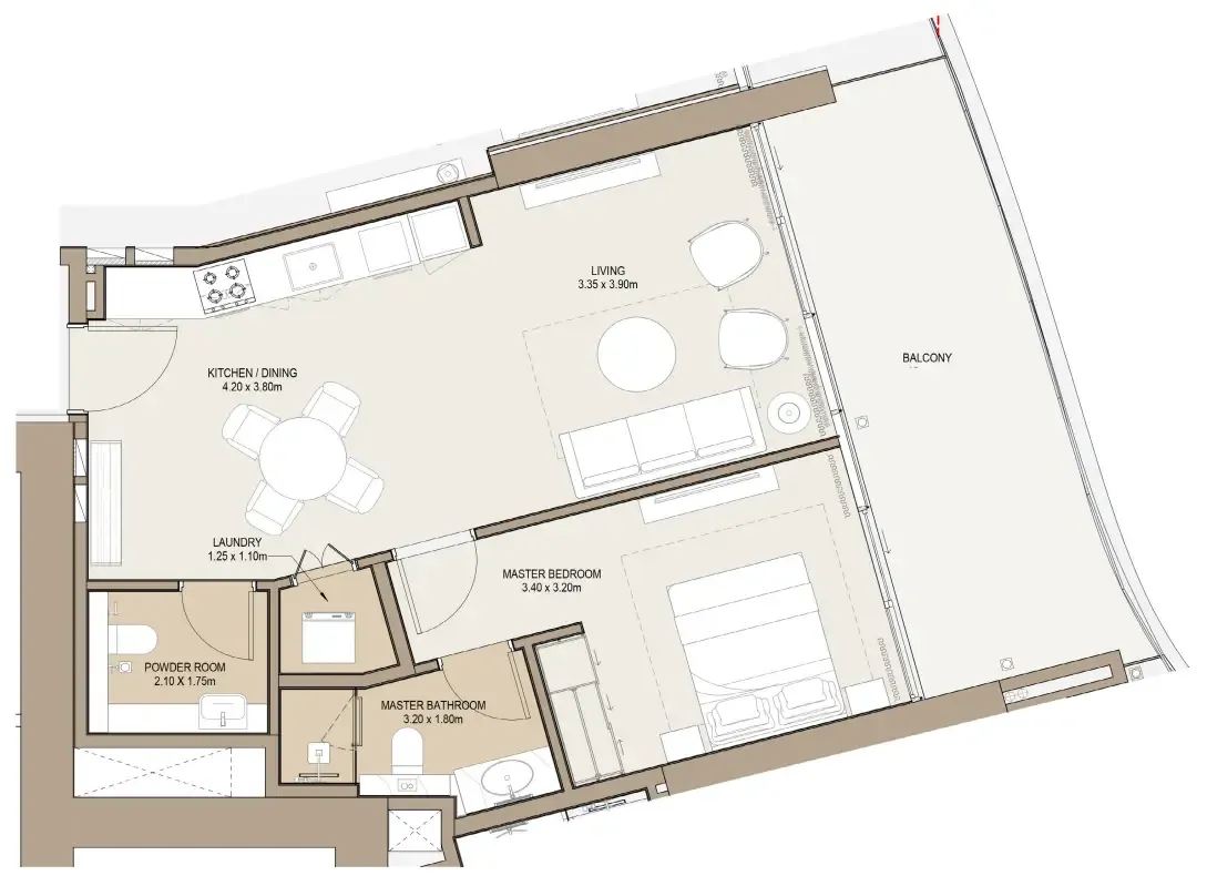 1 bed