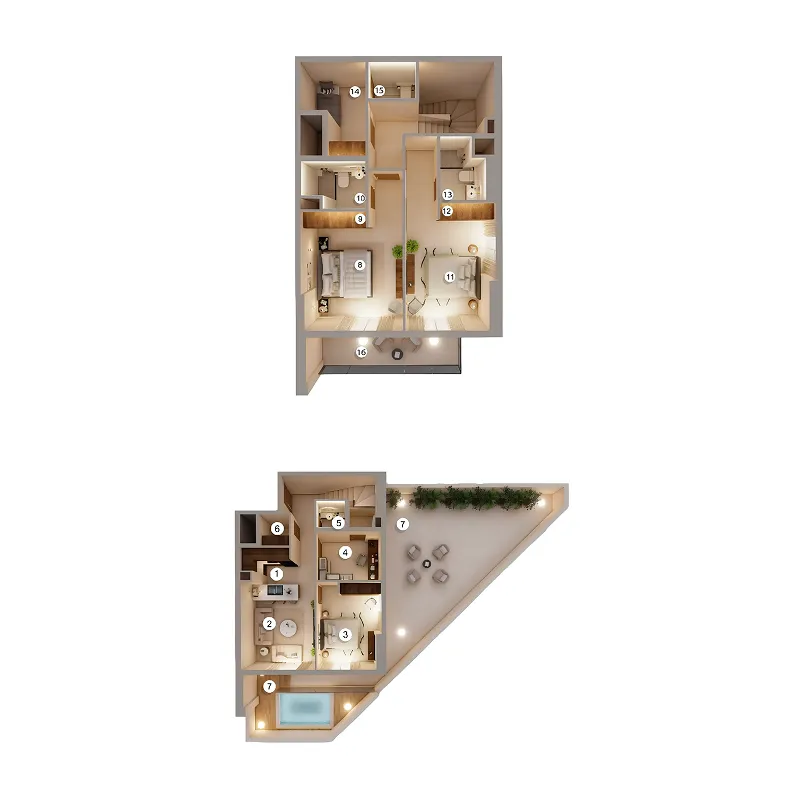 4 bed