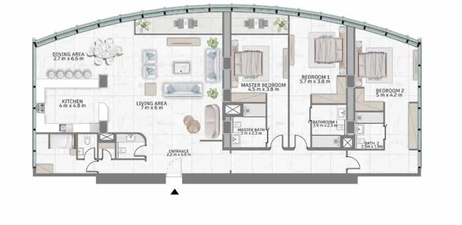 3 bed