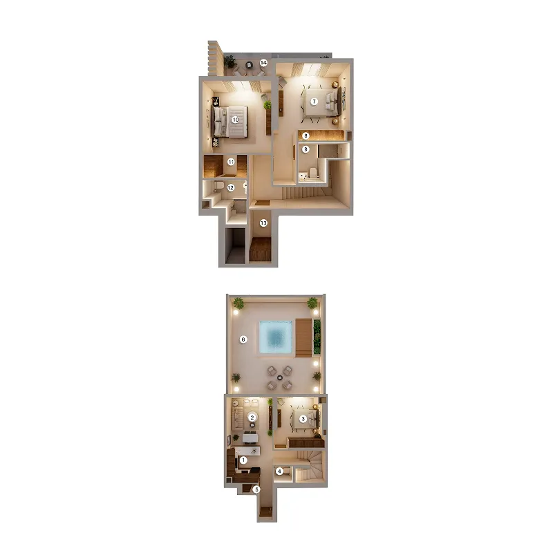 3 bed