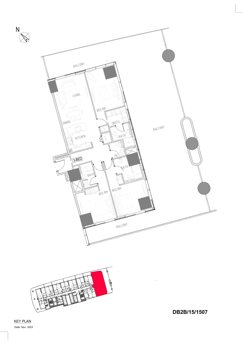 3 bed