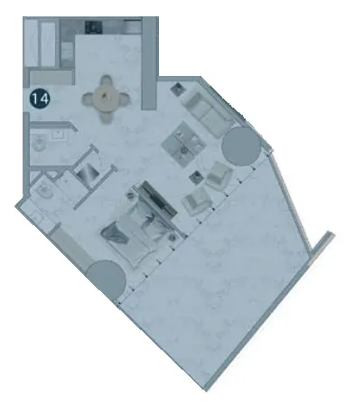 1 bed