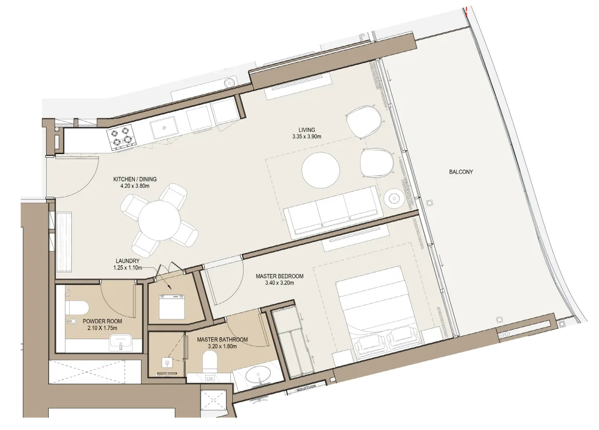 1 bed