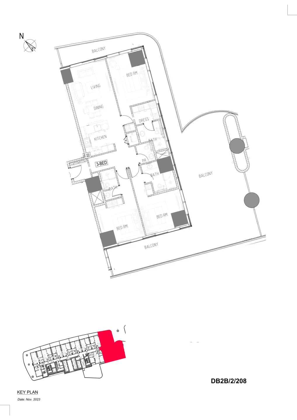 3 bed