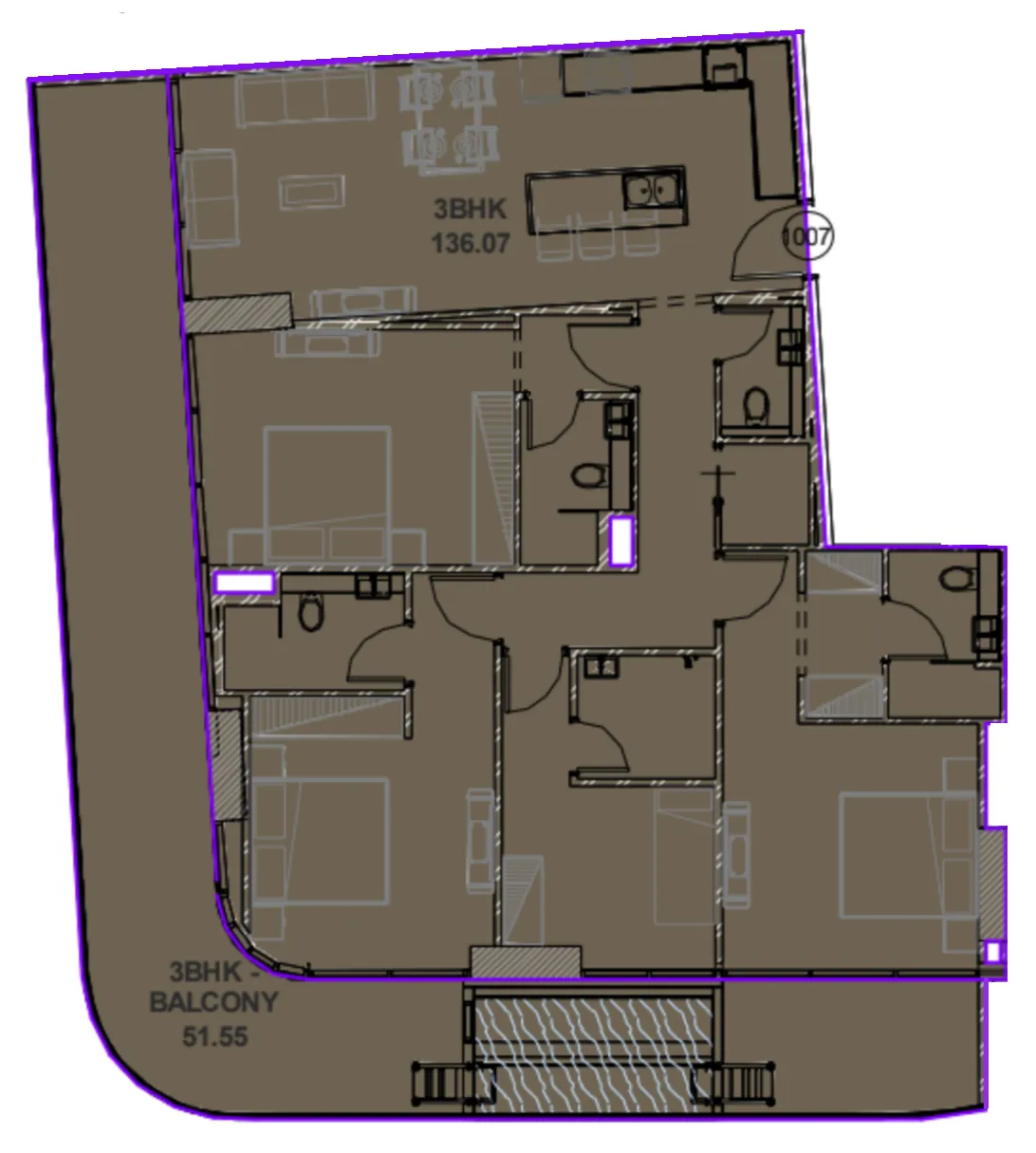 3 bed