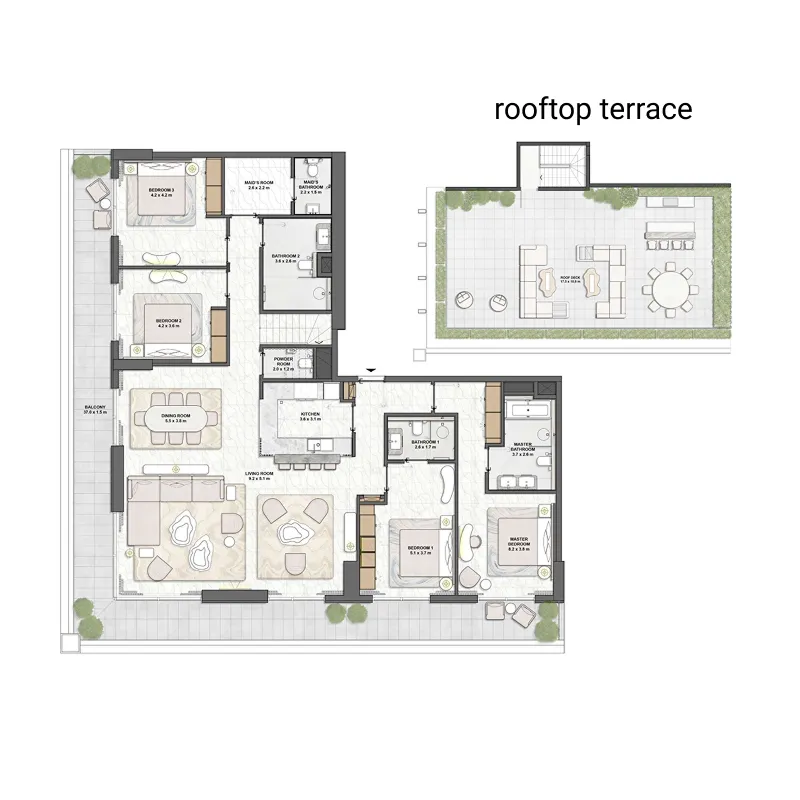 4 bed