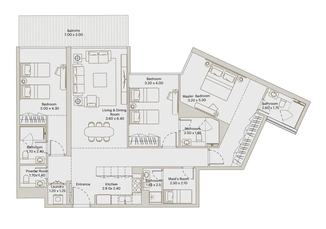 3 bed
