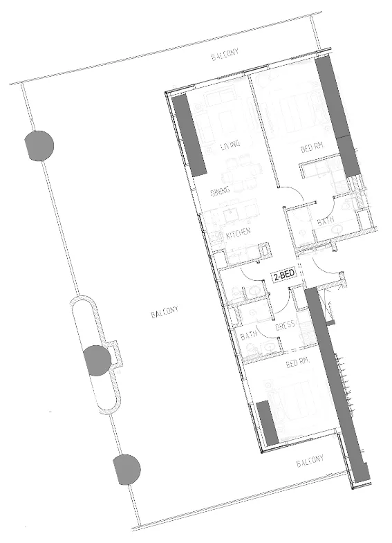 2 bed