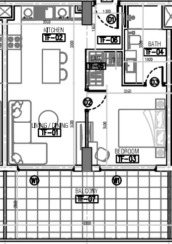1 bed