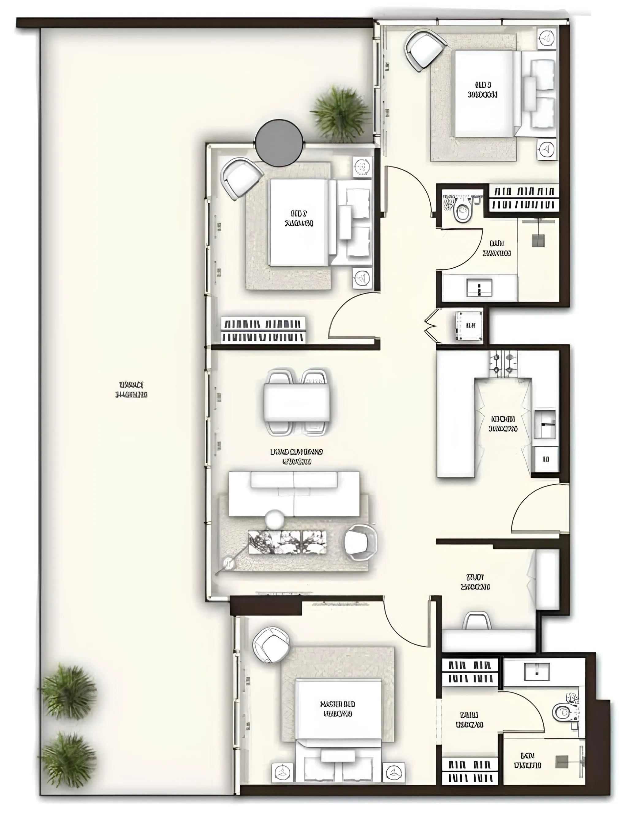 3 bed