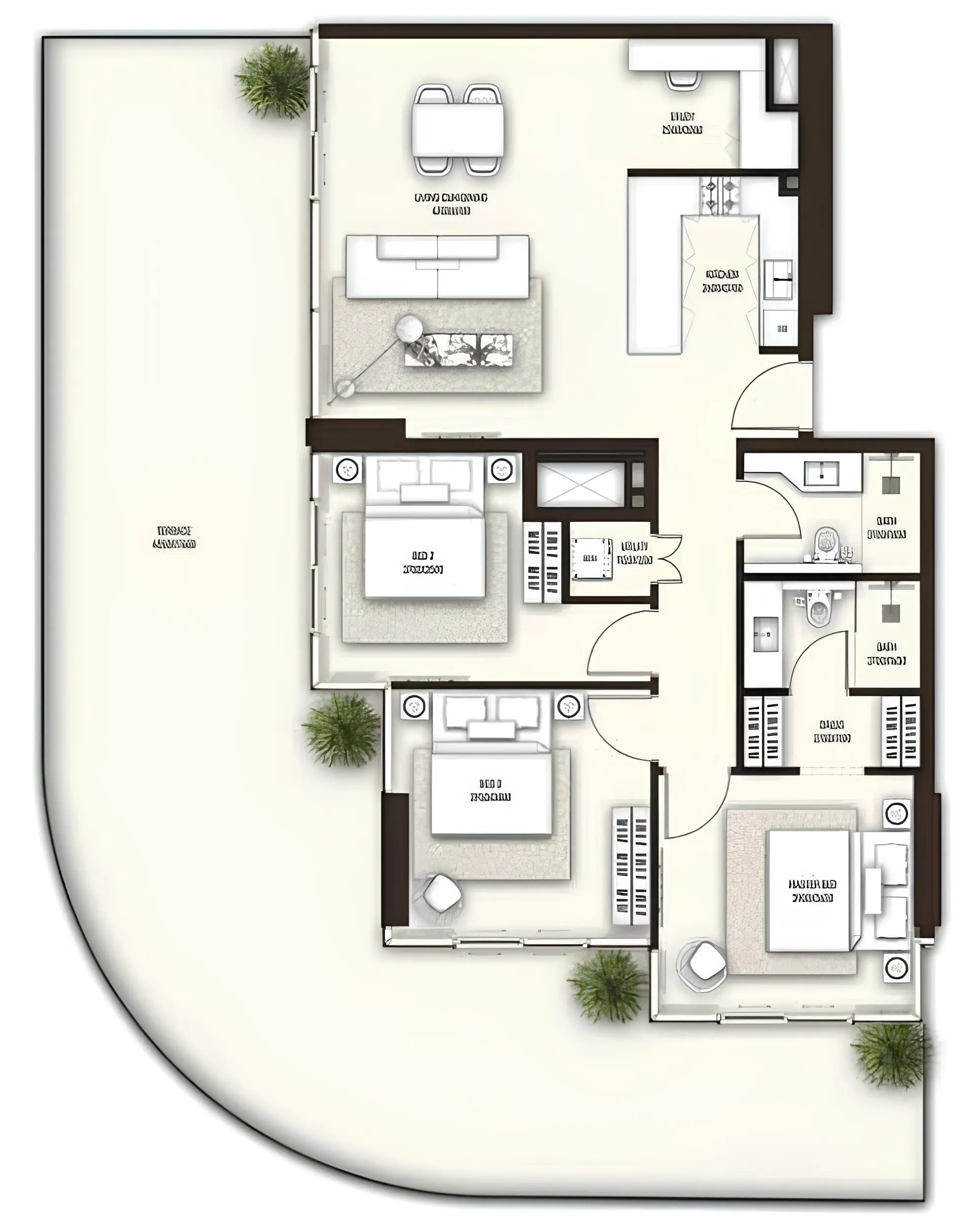 3 bed