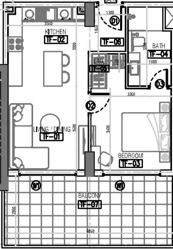 1 bed