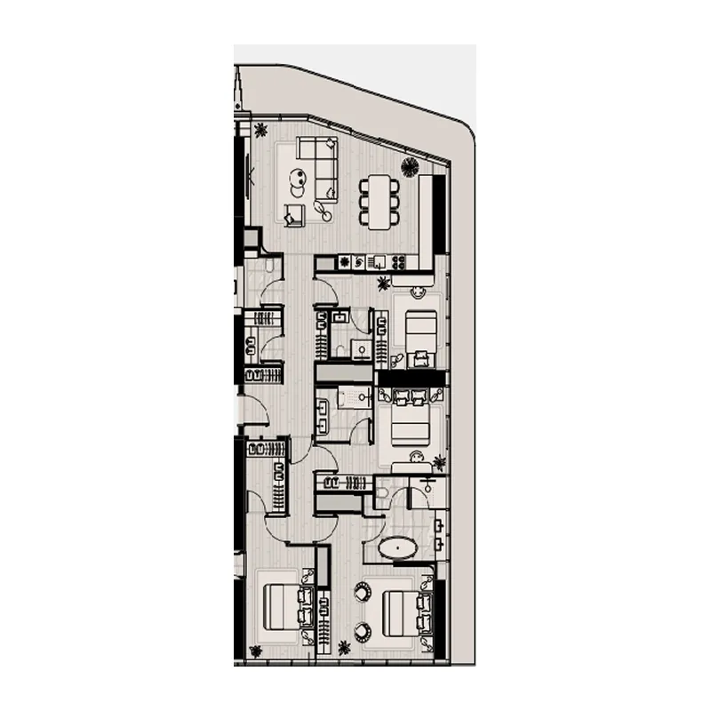 4 bed