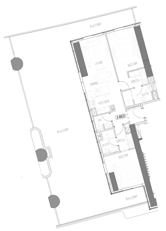 2 bed