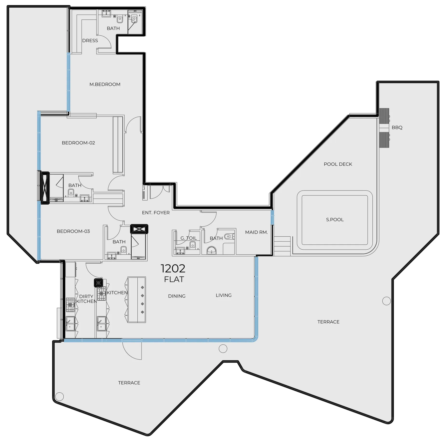 3 bed