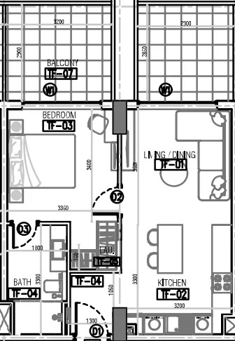 1 bed